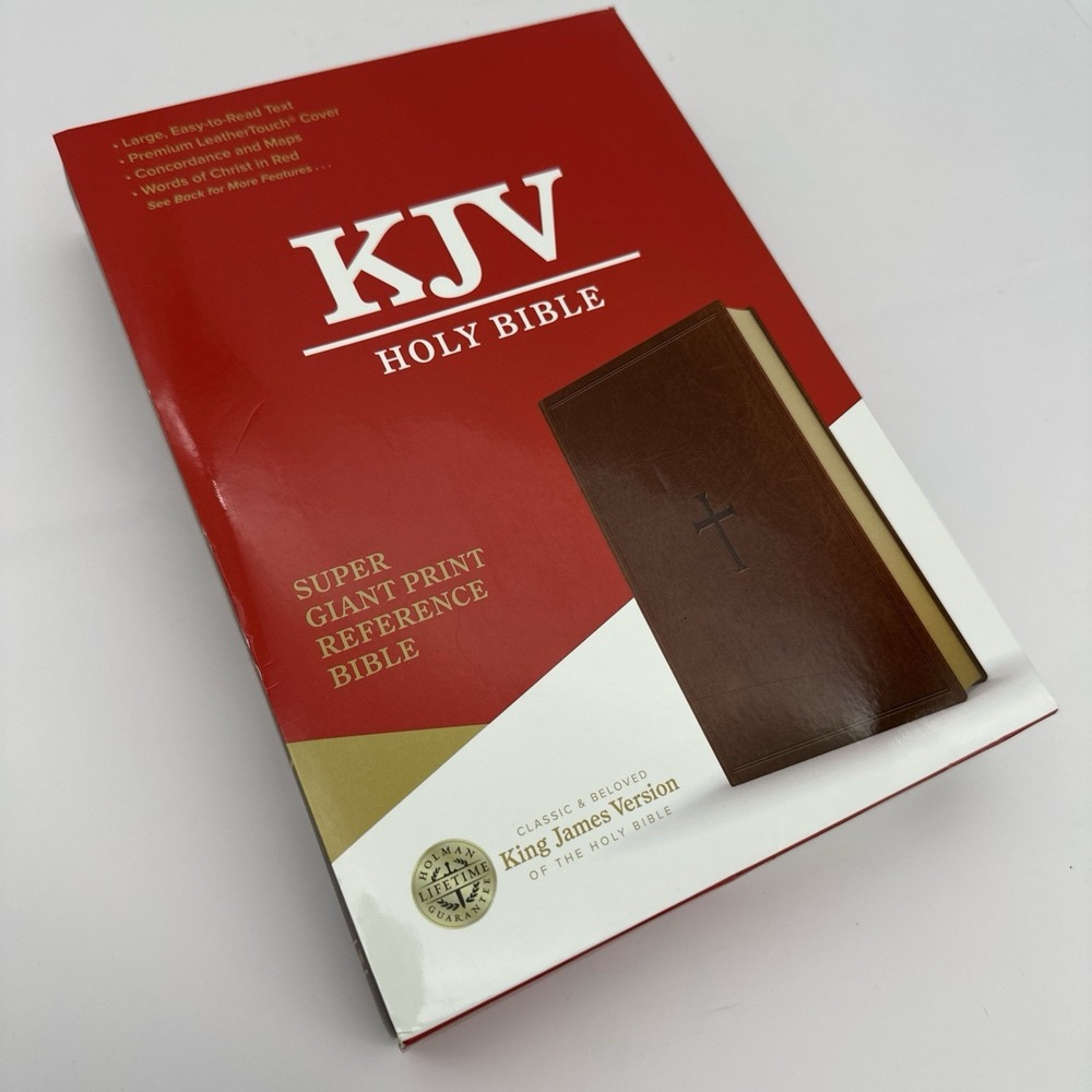 KJV Super Giant Print Bible Features Extra Large, Easy-To-Read 16-Point Type